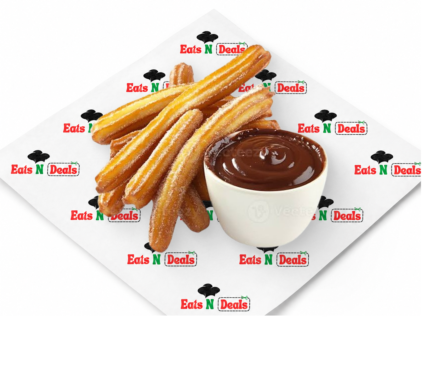 Churros with chocolate dip sauce
