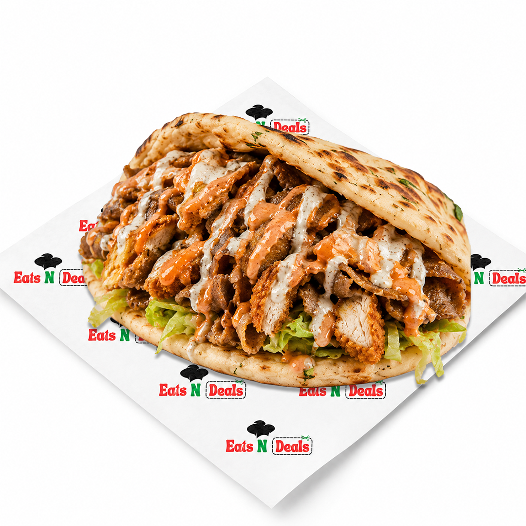 Mix Chicken & Donner in Naan 